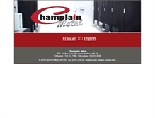 Tablet Screenshot of champlainmetal.com